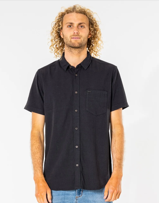 Ripcurl Washed Short Sleeve Shirt - Cables Wake Park